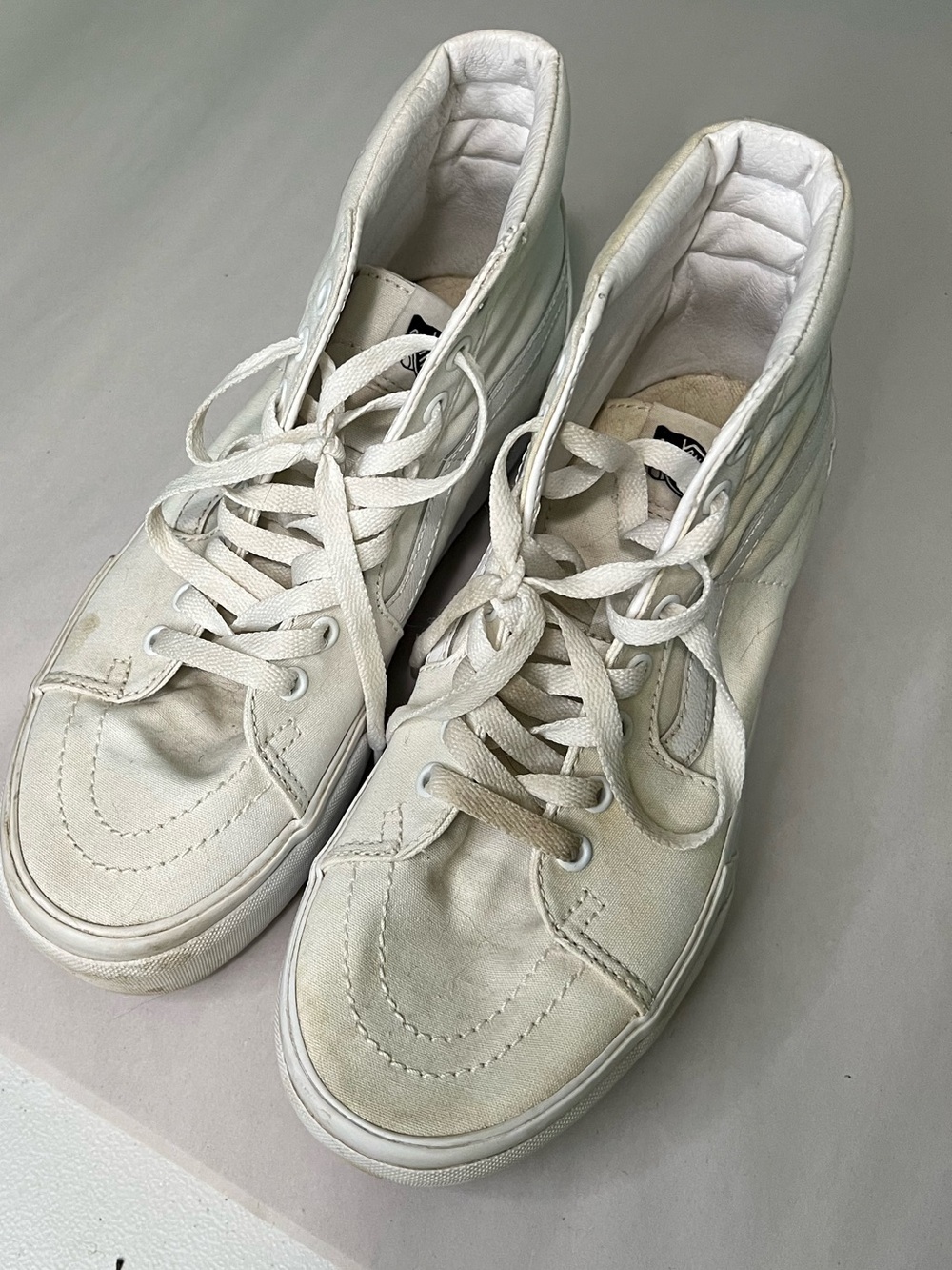 Vans Women's White High-Top Sneakers